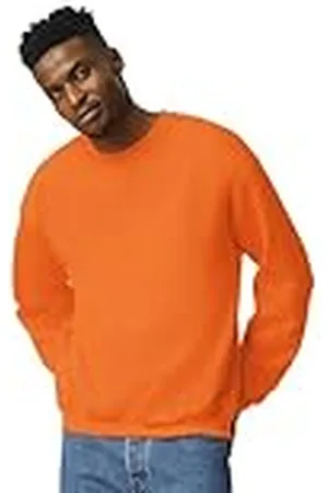 Gildan Fleece Crewneck Sweatshirt, Style G18000 Sudadera, Opaco, , L para Hombre