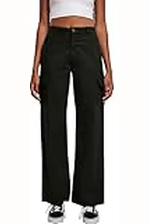 Urban classics Pantalones de Carga de Cintura Alta para Mujer, , 36