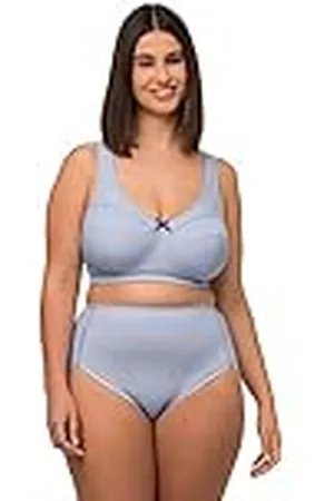 Ulla Popken Sujetador Enlastungsbh, Rippjersey, Sin Aro, Copa C, Opaco Pulgadas, , 95C para Mujer