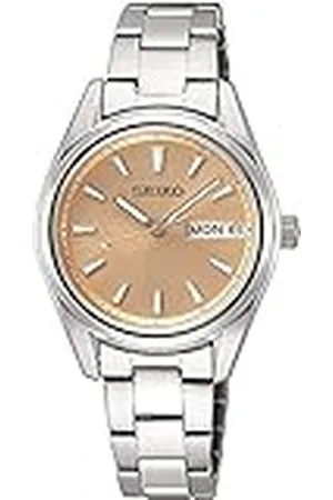 Seiko Reloj Analógico para Mujer de Cuarzo japonés con Correa en Acero Inoxidable SUR351P1
