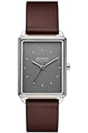 Skagen Reloj Analógico para Hombres de Cuarzo con Correa en Cuero SKW6932