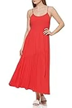 DKNY Scoop Neck Maxi Dress Vestido Informal, , M para Mujer