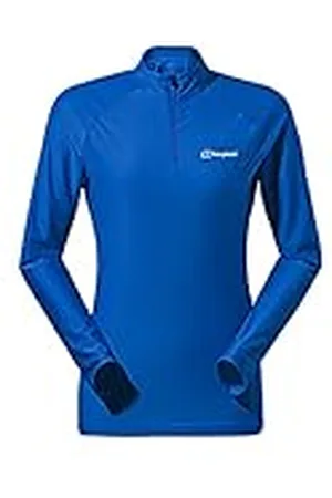 Berghaus Camiseta técnica de Capa Base y Cuello Redondo con Media Cremallera 24/7 Mujer, XL