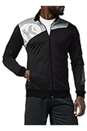 Kempa Core 2.0 Poly Chaqueta, Hombre, Negro/Gris Oscuro Mezcla, 4XL