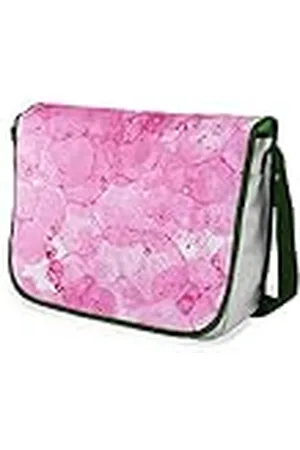 Bonamaison Bolso escolar de mensajero impreso digitalmente con correa caqui para estudiantes, bolsa cruzada, bolsa de mensajero, bolsa de hombro para la escuela, vuelta a la escuela, tamaño: 29 x 36