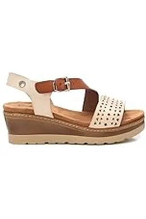 Refresh Sandalia Mujer Hielo - Calzado Cómodo y Versátil - Moda casual - Modelo 17284602 (Talla 39)