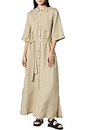 THE DROP Vestido para Mujer, Camisero Largo, , S