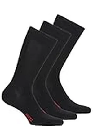 Dim Calcetines Respirable Hombre x3, Negro, 43-46