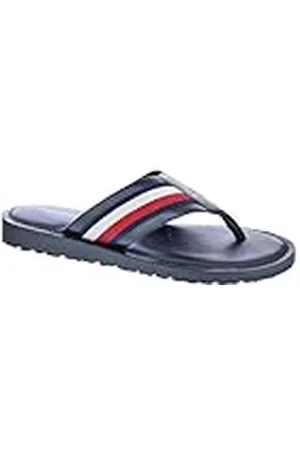 Tommy Hilfiger Core Hilfiger Toe Post Sandal FM0FM05011, Chancla de Dedo Hombre, (Black), 42 EU