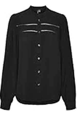 VERO MODA Vmemma LS Lace Shirt Wvn Ga Noos Blusa de Manga Larga, , XL Mujeres