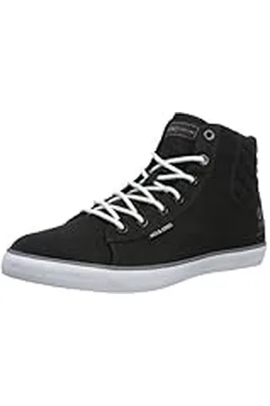 JACK & JONES JJ Cardiff Core, Zapatillas Altas Hombre, Negro-Negro, 41