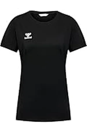 Hummel GO 2.0 Camiseta S/S Sportshirt Mujer Manga Corta para Deporte, Fitness & Tiempo Libre - Camiseta básica de 100% Algodón Orgánico - Material Elástico - Cuello Redondo
