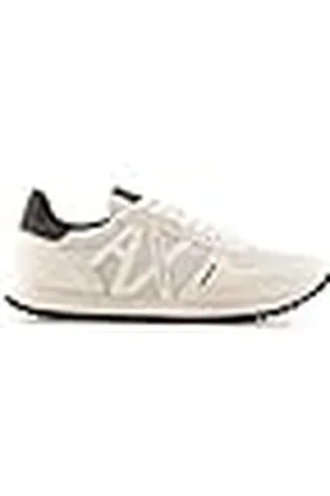 Armani Exchange Openwork Side, Contrast Logo, Microsuede Inserts, Zapatillas Hombre, , 45.5 EU