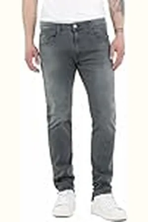 Replay Vaqueros para hombre Anbass slim fit con power stretch, gris , W29 x L32