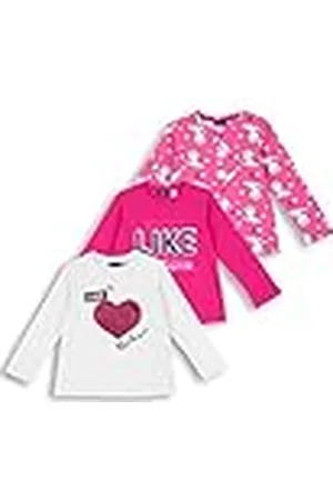 chicco Pack Camiseta con manga larga de algodòn, Camisetas Niñas, , 8 años (pack de 3)