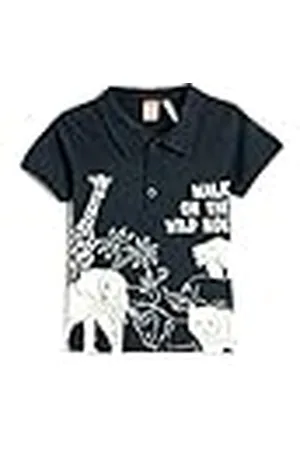 Koton Polo T-Shirt Short Sleeve Animal Printed Cotton Camiseta, , 2-3 Años para Niños