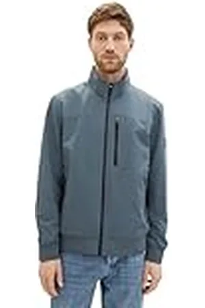 TOM TAILOR 1038910 Chaqueta, 32506-Dusty Dark Teal, L para Hombre