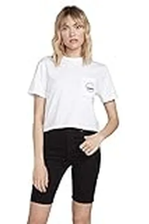 Volcom Pocket Dial tee Camiseta, Mujer, White, XS