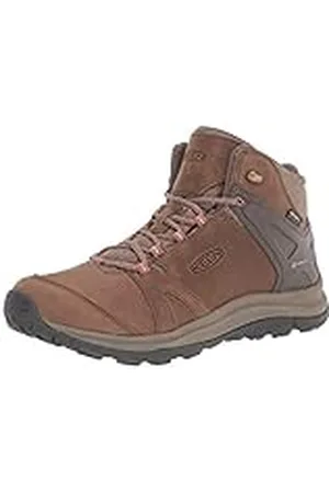 Keen Terradora 2 Mid Waterproof, Botas para Senderismo Mujer, Brindle/Redwood Cuero, 35 EU