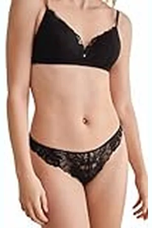 Women secret Tanga Encaje Microfibra Lencería, XL para Mujer