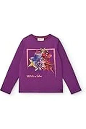 Tuc Tuc Camiseta de Manga Larga Morada con Estampado Floral para niña colección Colorfield (Talla 16 años)