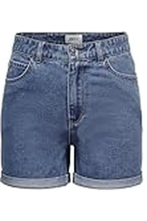 ONLY Onlvega Life HW Mom Shorts Noos Pantalones Cortos de Jean, , L para Mujer