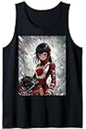 Curlyfox Design Animegirl Anime Manga Girl Racing Beauty 30 Camiseta sin Mangas
