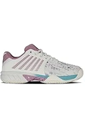 K-Swiss Zapatillas de Tenis Express Light 3 para Mujer, Wht/Lilas/PasteltURQ, Talla 39 EU, , 39
