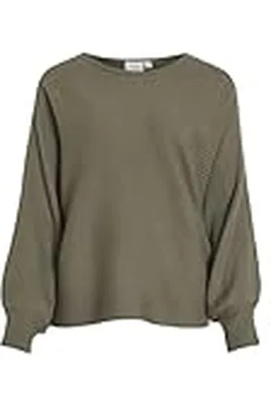 VILA Vivilja L/S Boat Neck Knit Pullover/Ka Jersey de Punto, , M para Mujer
