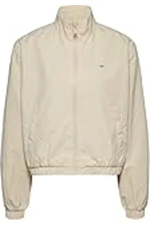 Tommy Hilfiger Cazadora de Entretiempo para Mujer Windbreaker Cortavientos, Marfil (Newsprint), XXS