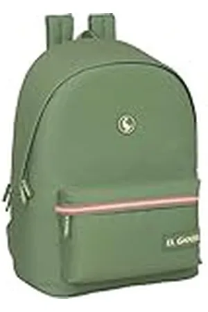 Safta EL GANSO BASICS - Mochila para Portátil 15.6" y USB, Ideal para Jóvenes de Diferentes Edades, Tejido Reciclado, Cómoda y Versátil, Calidad y Resistencia, 31x18x44 cm, Color