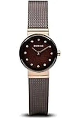Bering Mujer Análoga Cuarzo Reloj de pulsera de colección con Acero Inoxidable Pulsera de Cristal de Zafiro