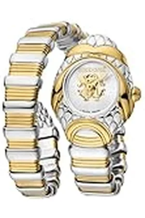 Roberto Cavalli By Franck Muller Reloj Analógico para Mujeres de Cuarzo con Correa en Acero Inoxidable RV1L162M0051