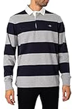 GANT Reg Shield Barstripe Heavy Rugger Camisa, , XL para Hombre