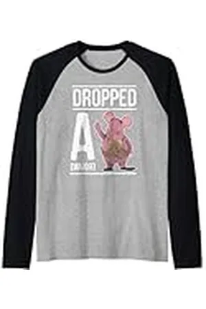 Clangers Major Clanger dejó caer un retro Camiseta Manga Raglan