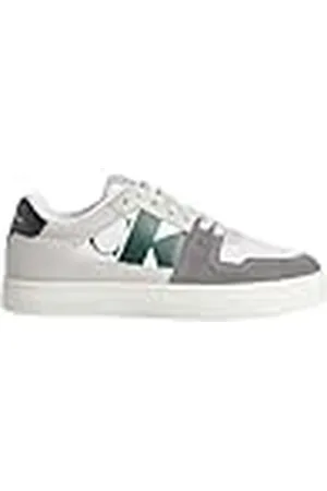 Calvin Klein Jeans Classic Cupsole NBS Heritage YM0YM01093, Zapatillas Deportivas Hombre, Blanco (White/Mushroom/G Palm/Black), 45.5 EU