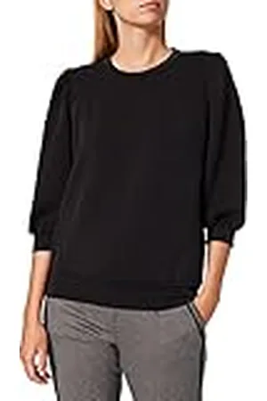 SELECTED BLACK SLFTENNY 3/4 Sweat Top Noos Sudadera, , M para Mujer