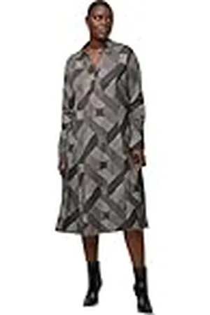 Ulla Popken Vestido Punto Di Roma, , 52-54 para Mujer