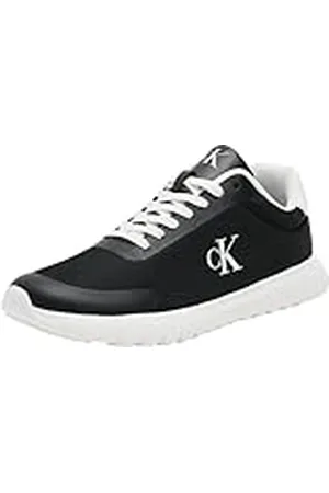 Calvin Klein Runner Sneaker Hombre Eva Mesh con logotipo, Negro (Ck Black/Bright White), 46