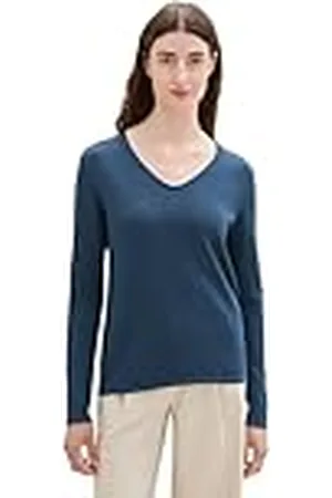 TOM TAILOR 1012976 Suéter pulóver, 26779-Nighttime Blue, XS para Mujer