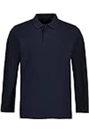 JP 1880 Poloshirt, Basic, Langarm, Piqué, bis 8 XL Camisa de Polo, Navy Blau, 5XL para Hombre