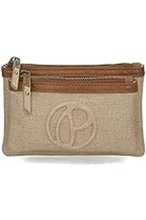 Pepe Jeans Dina Monedero Neceser Beige 17x9x2 cms Piel sintética