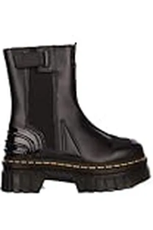 Dr. Martens Chelsea Boot, Boots Mujer, Black Nappa Lux & Black AJAX & Black Soft Patent PU, 39 EU