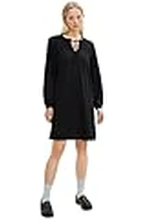 TOM TAILOR 1034824 Vestido con detalle fruncido para Mujer, , 46