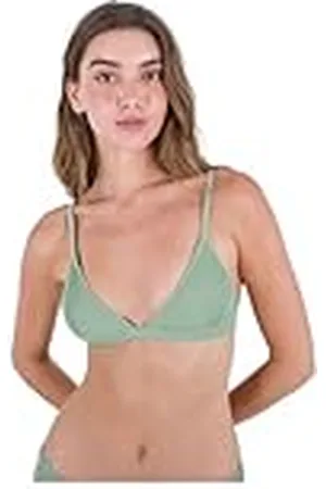 Hurley Top Bralette Acanalado Parte Superior de Bikini, , M para Mujer