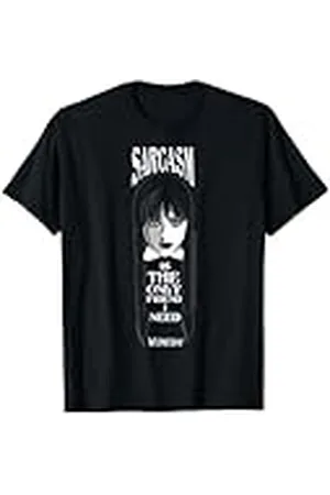 Wednesday Sarcasm Is The Only Friend I Need Quote Camiseta