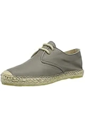 Pieces® KAY Leather Espadrillos Grey, Alpargatas Mujer, Gris (Grau (Grau), 37