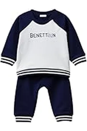 Benetton Comp(Camiseta+pantalón) 32knak00q, , 56 cm Unisex bebé