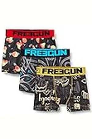 Freegun Pack Sorpresa Calzoncillos Niño Sin arrugas, Modelo aleatorio, Stretch, Ligero y Malla aireada (Lote de 3)