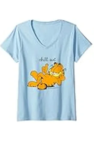 Garfield Mujer - Relájate Camiseta Cuello V